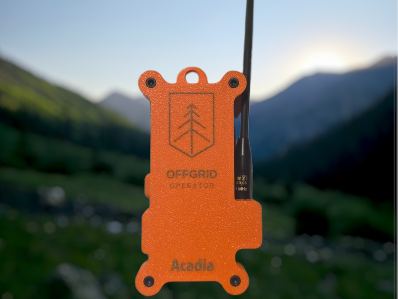 Meshtastic LoRa repeater node in custom enclosure with antenna