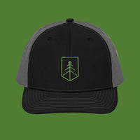 OffGrid Operator embroidered snapback trucker cap, front view